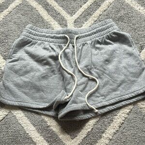 Target light gray cozy shorts with pockets